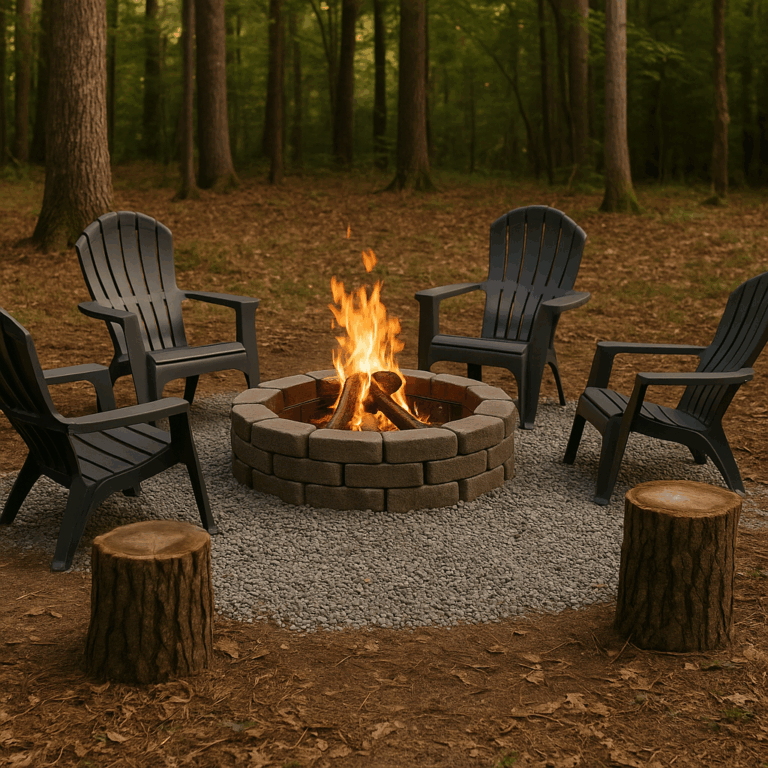 How to Build a Fire Pit Area for $100